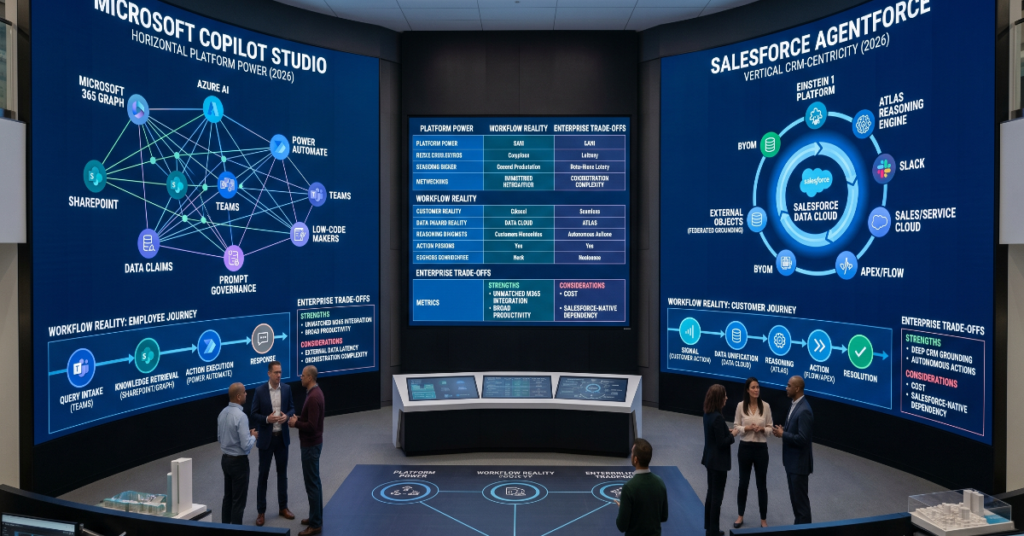 Microsoft Copilot Studio vs. Salesforce Agentforce
