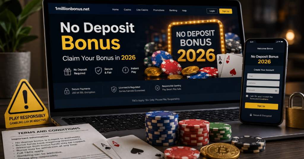 No Deposit Bonus Casino 1millionbonus.net