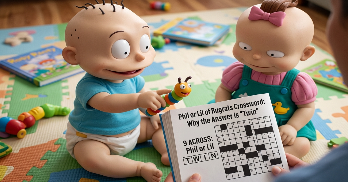 Phil or Lil of Rugrats Crossword