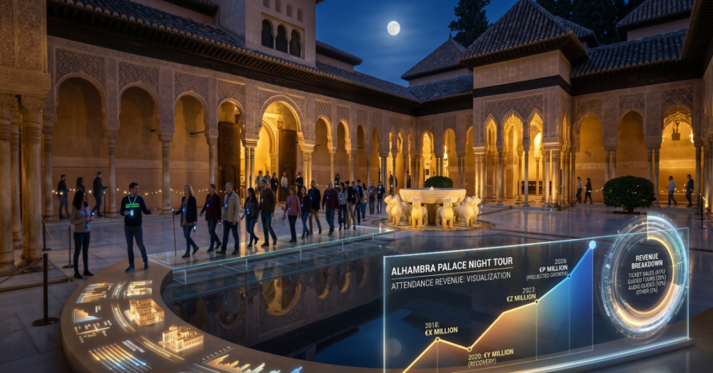 Alhambra Palace Night Tour Attendance Revenue