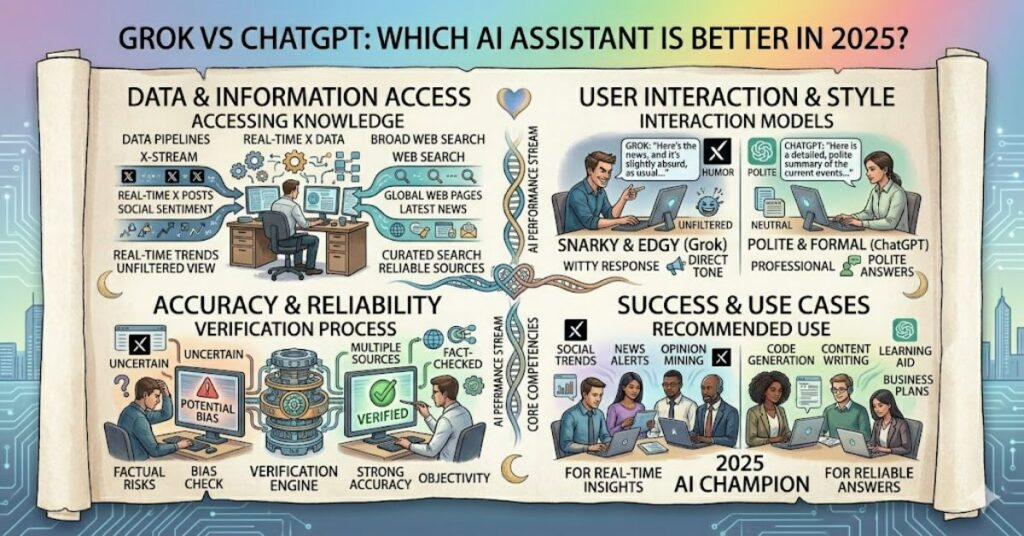 Grok vs ChatGPT: Which AI Assistant Is Better in 2025?