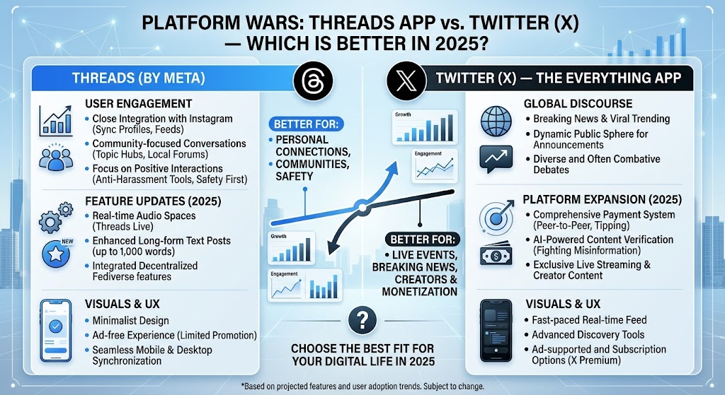 Threads App vs Twitter Comparison: Which Platform Is Better in 2025?