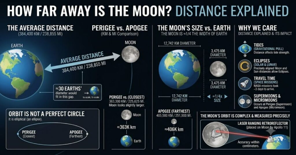 How Far Away Is the Moon: Distance, Orbit, and What It Really Means