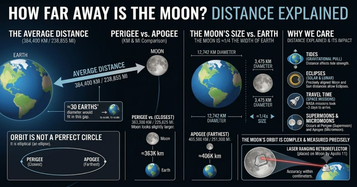 How Far Away Is the Moon: Distance, Orbit, and What It Really Means