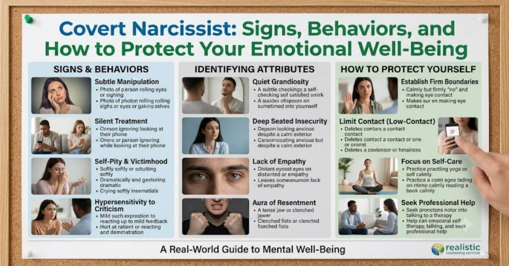 Covert Narcissist: Signs, Behaviors, and How to Protect Your Emotional Well-Being