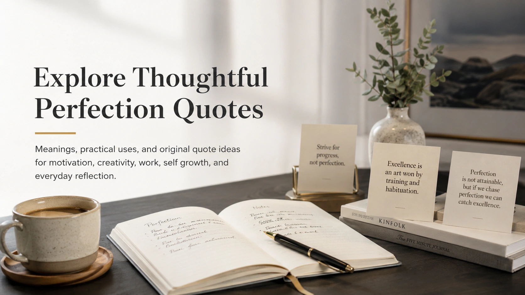 Perfection Quotes: Meaningful Words About Excellence, Growth, and Letting Go