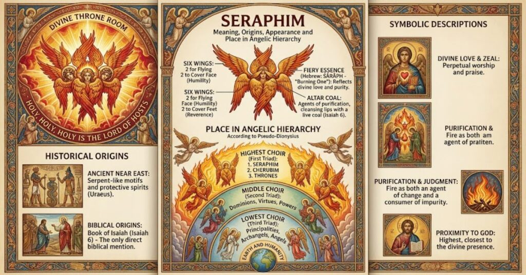 Seraphim: Meaning, Origins, Appearance and Place in Angelic Hierarchy