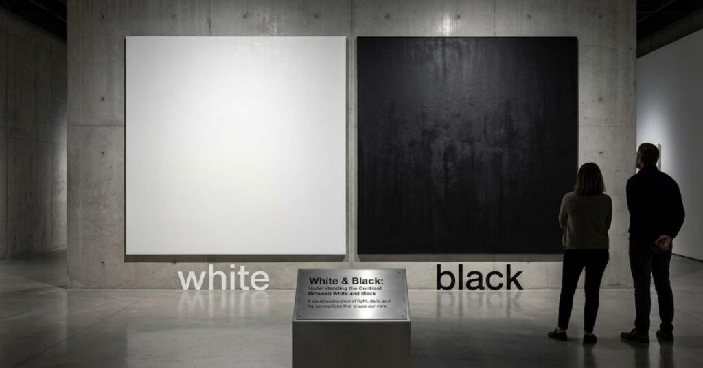 White a Black: Understanding the Contrast Between White and Black