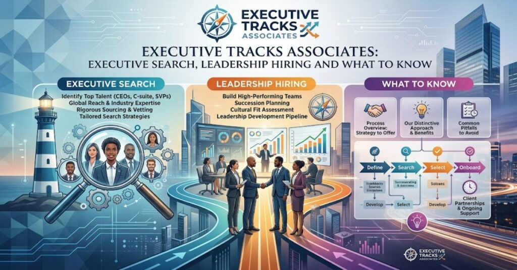 Executive Tracks Associates: Executive Search, Leadership Hiring and What to Know