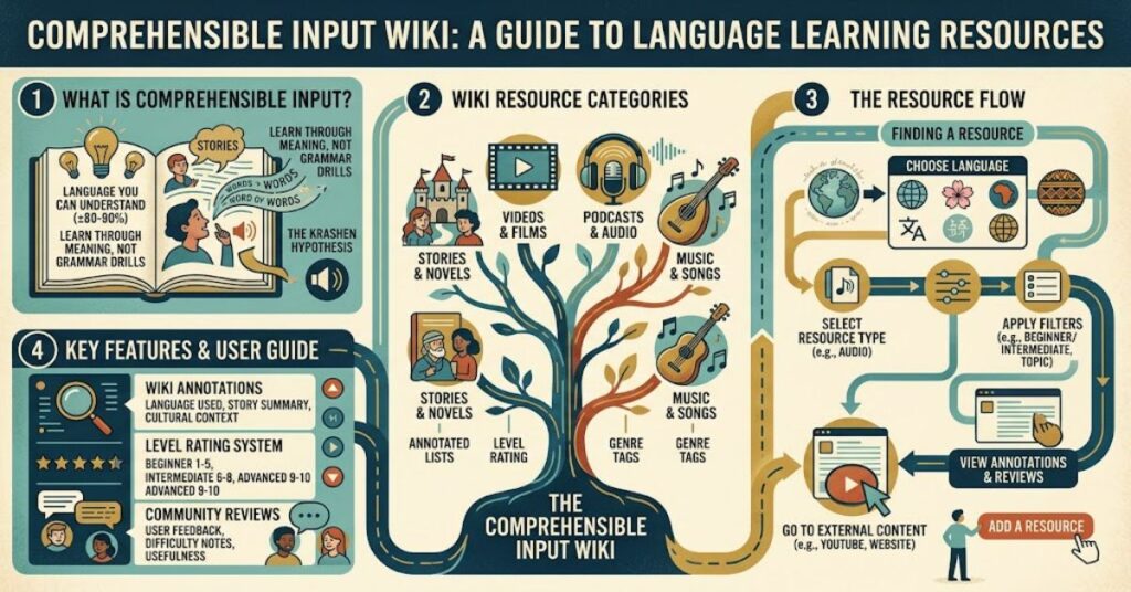 Comprehensible Input Wiki: A Guide to Language Learning Resources