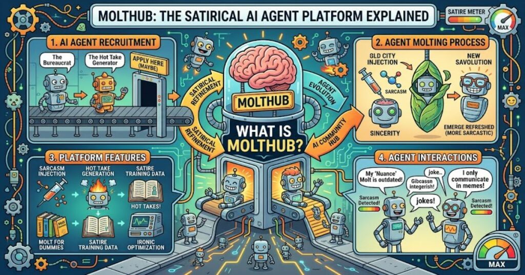 MoltHub: The Satirical AI Agent Platform Explained