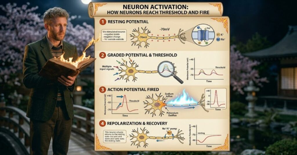 Neuron Activation: How Neurons Reach Threshold and Fire