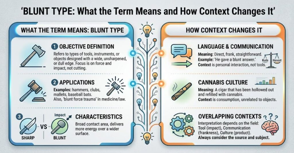 Blunt Type: What the Term Means and How Context Changes It