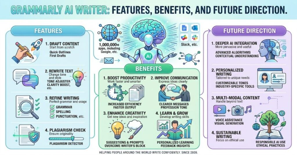 Grammarly AI Writer: Features, Uses, Benefits and Limitations