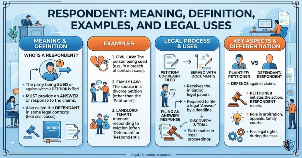 Respondent: Meaning, Definition, Examples, and Legal Uses